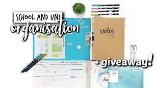 HOW TO SET UP AN ORGANISATION SYSTEM FOR SCHOOLUNI  GIVEAWAY closed  studycollab alicia [upl. by Esinek866]