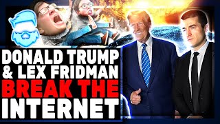 Lex Fridman amp Donald Trump TRIGGER Woke Fans As Trump AGREES To Do Joe Rogan amp Release Epstein Files [upl. by Noryb]