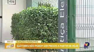 Eleitores não podem ser presos a partir desta terçafeira em razão das eleições municipais [upl. by Rumpf680]