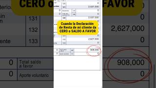 🚩🚩SALDO A FAVOR en tu DECLARACIÓN 😳 finanzaspersonales impuestos [upl. by Onil]