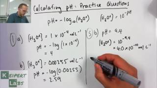 Calculating pH Practice Questions [upl. by Phaidra]