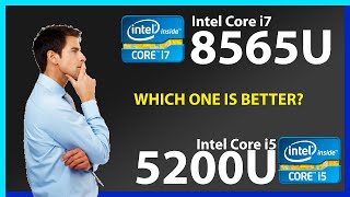 INTEL Core i7 8565U vs INTEL Core i5 5200U Technical Comparison [upl. by Anaibib]