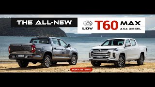 2022 LDV T60 Max BiTurbo UTE Review  LDV Parramatta [upl. by Sewel]