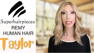 Best Human Hair Wig Ever SUPERHAIRPIECES TAYLOR WIG  Mono Top Lace Front [upl. by Fauch]