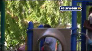 Breckin Meyer Plays With His Daughter At The Park [upl. by Adella534]