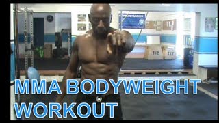 MMA BODYWEIGHT WORKOUT 4 [upl. by Lseil]