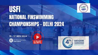 National Finswimming Championships  Delhi 2024 [upl. by Fafa]