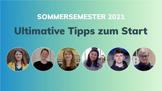 Ultimative Tipps zum Start Sommersemester 2021 [upl. by Yesiad]