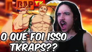 MEUDEUS REAGINDO a Rap do Escanor  Extermínio Solar  TK RAPS  REACT  NaiReact [upl. by Enej]