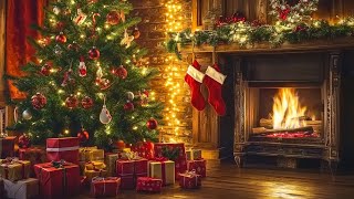 Christmas Jazz Music with Cozy Christmas Ambience and Crackling Fireplace 🔥 [upl. by Oirramaj531]