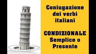 Coniugazione verbi italiani – Condizionale semplice o condizionale presente [upl. by Llehsram]