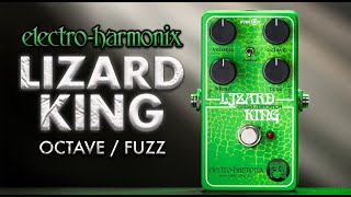 Built for Bass Killer on Guitar  ElectroHarmonix LIZARD KING Octave Fuzz [upl. by Hasila]