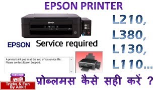 Repairing 33  How to Reset Epson Printer By Software [upl. by Hassi]