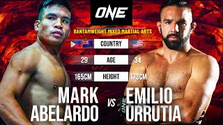 CRAZY FLYING ELBOW 🤯😱 Mark Abelardo vs Emilio Urrutia  Full Fight [upl. by Horowitz]