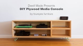 Modern DIY Plywood Media Console from  A Dwell Made Project [upl. by Caasi]