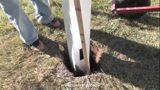 How to install vinyl fencing  layout and post installation [upl. by Elad]