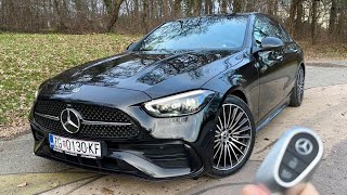 My MERCEDES CCLASS AMG Line 2023  FULL indepth REVIEW exterior interior infotainment [upl. by Akerdnuhs]