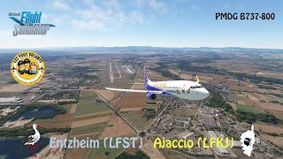 Vol en Groupe  Strasbourg Entzheim LFST – Ajaccio LFKJ [upl. by Marella546]