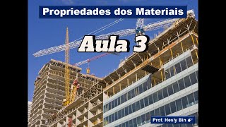 Propriedades dos Materiais  Aula 3 Propriedades Específicas Parte 1 [upl. by Filler]