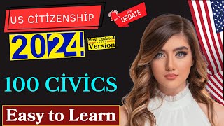 2024 Random 100 Civics Questions and Answers US Citizenship Interview 2024  uscis Easy Answer [upl. by Eednim]