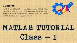 MATLAB TUTORIAL Class 1 Beginner to Advanced Level [upl. by Lundeen]