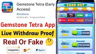 Gemstone Tetra App Real Or Fake  Gemstone Tetra Withdraw Proof  Gemstone Tetra Game Review [upl. by Tulley705]