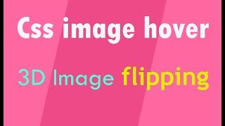 css flip image hover animation effect  using css transition and tranform [upl. by Adarbil]