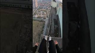 INSANE PARKOUR ROOFTOP POV shorts  Epic Parkour POV Run P8 [upl. by Kentigera]