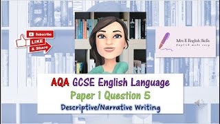 AQA GCSE English Language Paper 1 Question 5 [upl. by Laikeze816]