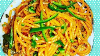 veg spaghetti DURUM WHEAT PASTA Recipeसब्जी वाला पास्ता बनाने का तरीका [upl. by Brandenburg]