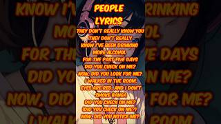 PeoplequotLibiancalyrics lyricvideo music [upl. by Hgielrac]