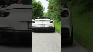 Ferrari Portofino M with Novitec Exhaust System Accelerating shorts [upl. by Nahgen194]