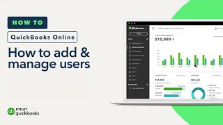 How to add amp manage users in QuickBooks Online [upl. by Llerdnad127]