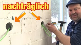 Kennst du diese Tricks schon So einfach ist nachträgliche Elektroinstallation Proofwood [upl. by Ellenrad]