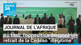 Retrait du Mali de la Cédéao  l’opposition dénonce une décision « illégitime » [upl. by Colin]