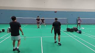 Arena Badminton club games Pomona California 10月14日24 1 Alan amp Oscar vs Hammond amp Gordon [upl. by Quin451]