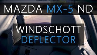 Windschott Mazda MX5 ND  Wind deflector  Windblocker  Windstop [upl. by Nagaem]