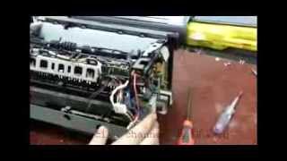 Disassemble Printer Canon LPB2900 and fuser repairiing in new technical method [upl. by Arekat14]