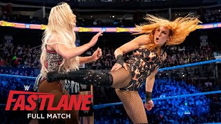 FULL MATCH  Becky Lynch amp Naomi vs Natalya amp Carmella WWE Fastlane 2018 [upl. by Aniez]