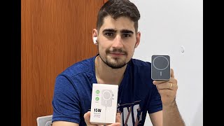 Carregador Wireless MagSafe veicular 15w do Aliexpress Fabricante JMUYTOP  É TOP [upl. by Bentlee643]