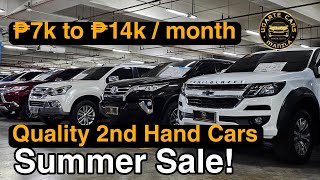 Second Hand Cars Summer Sale 2023  SUV at Kotse 14k lang a month  Low Budget in the end [upl. by Aeslehc]