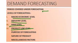 MEANING AND DETERMINANTS OF DEMAND FORECASTING [upl. by Nnagem971]