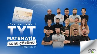 ÜçDörtBeş Yayınları TYT Türkiye Geneli Deneme İlk Prova Kasım 2024  Matematik [upl. by Hy]