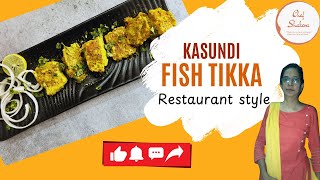 Restaurant Style Fish Tikka  Kasundi Fish Tikka Recipe  Easy amp Delicious  Chef Shakera [upl. by Sholeen]