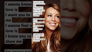 Mariah Carey  I Want to Know What Love Is [upl. by Michaele]