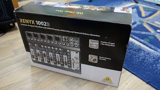 Behringer XENYX 1002B Unboxing and Test [upl. by Rabma]