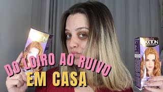 Do Loiro para o Ruivo em casa  mudança de visual [upl. by Ahcmis]