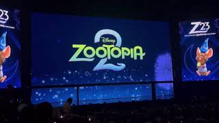 NICK WILDE ANNOUNCES ZOOTOPIA 2 AT D23 [upl. by Eatnoj]