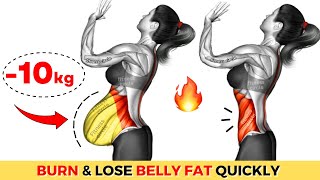 To Lose Belly Fat TOP Exercises➜30 Minute STANDING Workout  Lose That STUBBORN BELLY FAT in 2 Weeks [upl. by Flaherty]