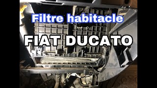 Comment changer filtre habitacle FIAT DUCATO [upl. by Nialb808]